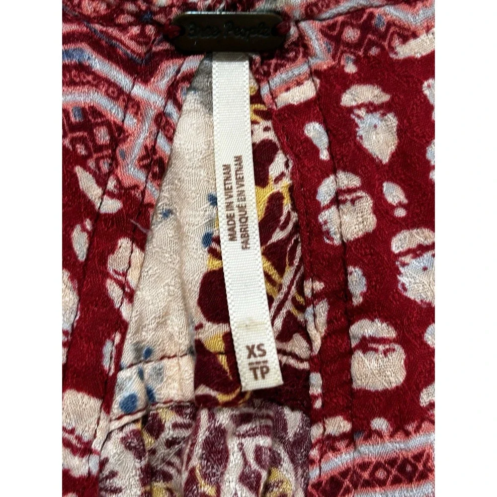 Free People Women's XS Brighter Than Sunshine Printed Tank Boho Festival